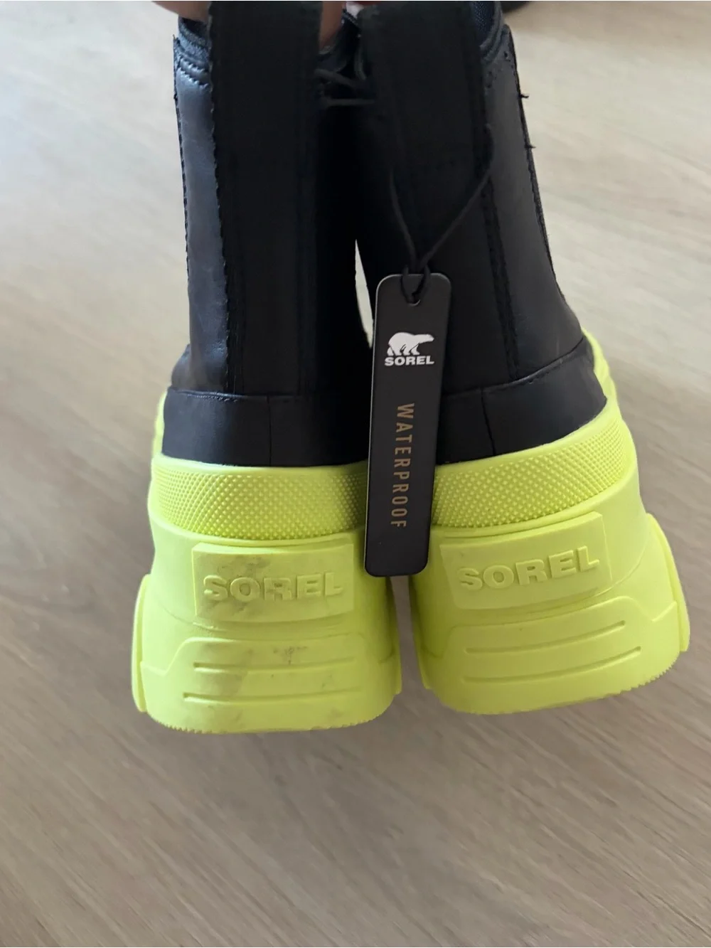 Sorel Women's Brex Chelsea Boots Waterproof Leather Size 8 NEW
